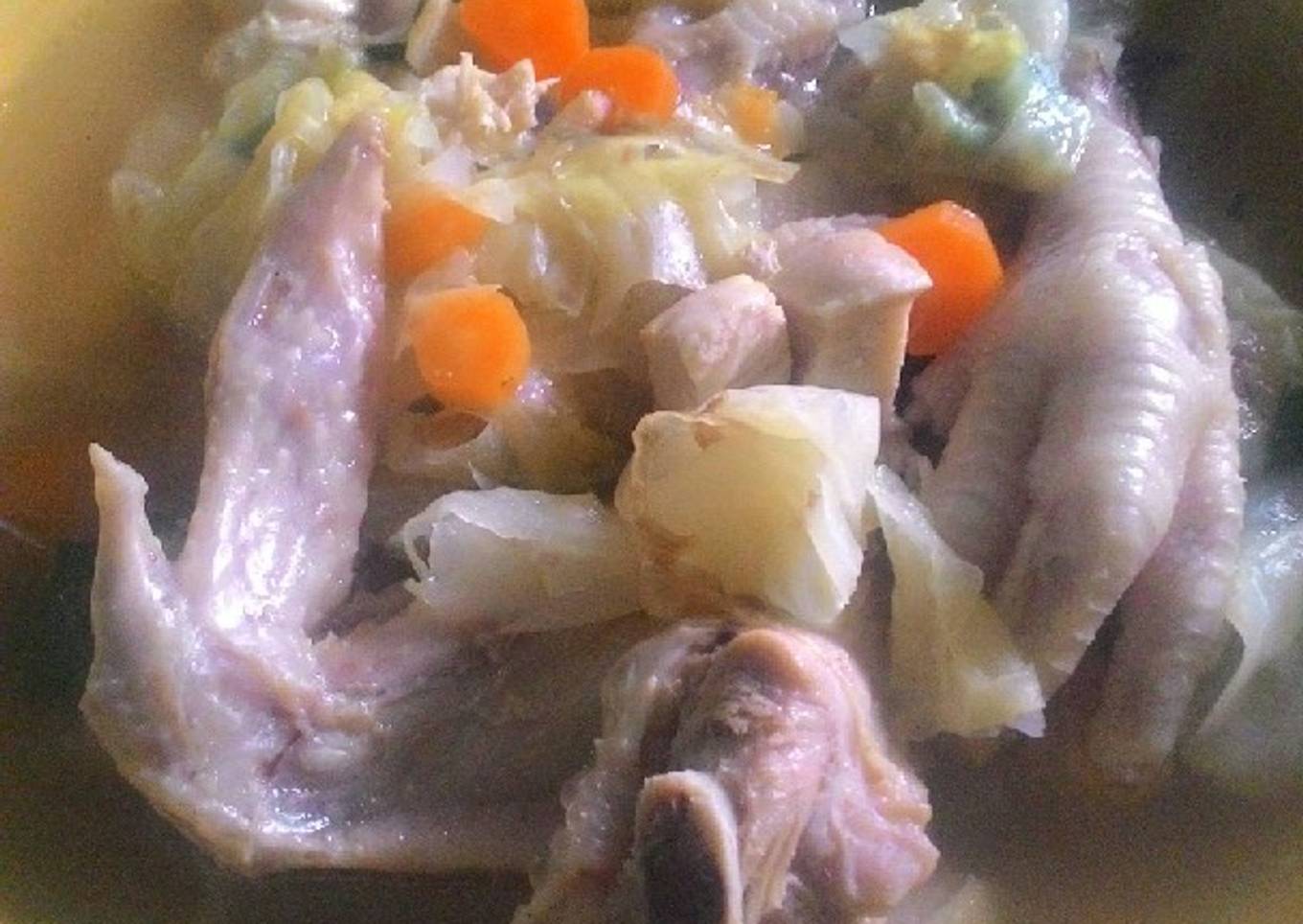 Sop ayam praktis tanpa bumbu ulek