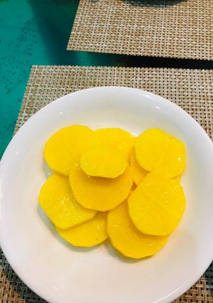 Hình của món Củ cải muối chua ngọt chuẩn vị Hàn.