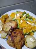 Ensalada con Nabo, Lechuga, Naranja y Manzana. _100_