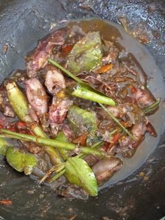 Foto resep Cumi hitam sambal uleg matang