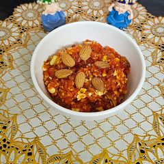 A picture of Gajjar ka halwa.