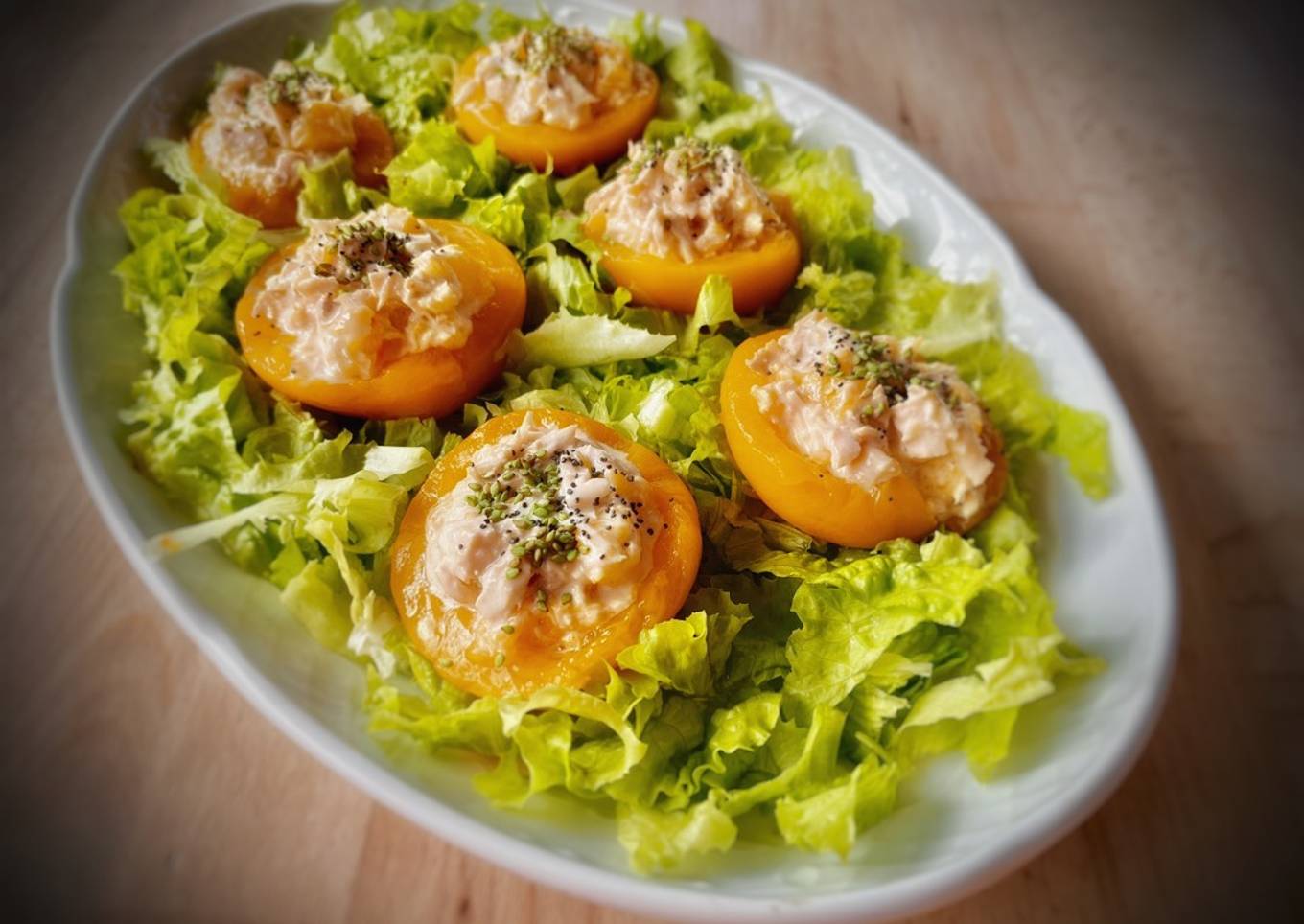 Melocotones rellenos