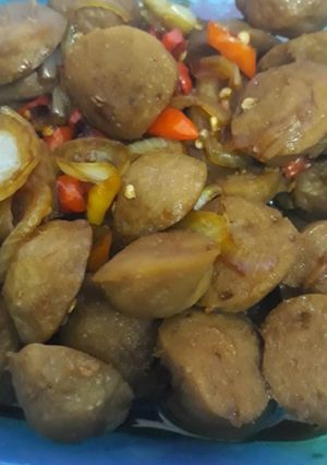 Foto resep Bakso Pedas Manis