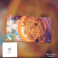 A picture of Supergetti with vegetables.
