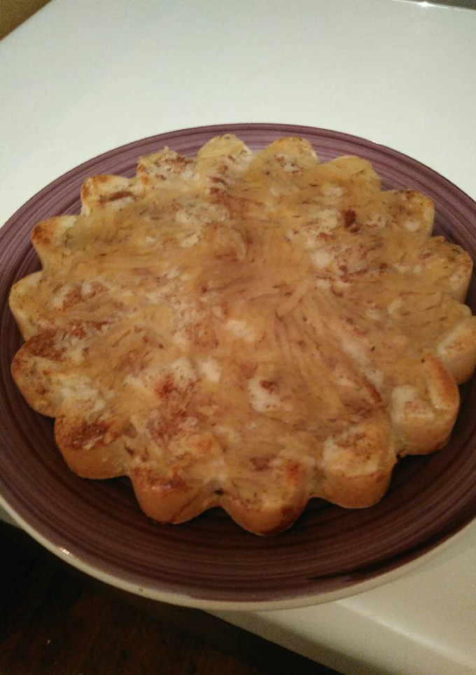 Una foto de Bizcocho de coco con manzana y canela