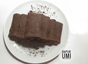 Foto resep Dadar gulung coklat isi unti kelapa