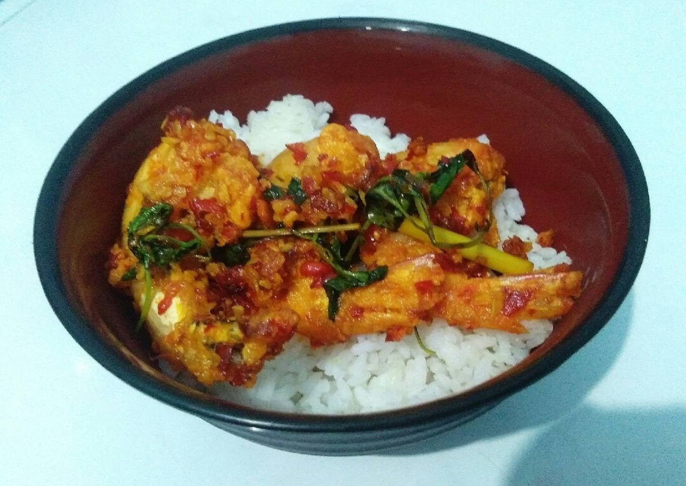 Rice bowl udang rica kemangi