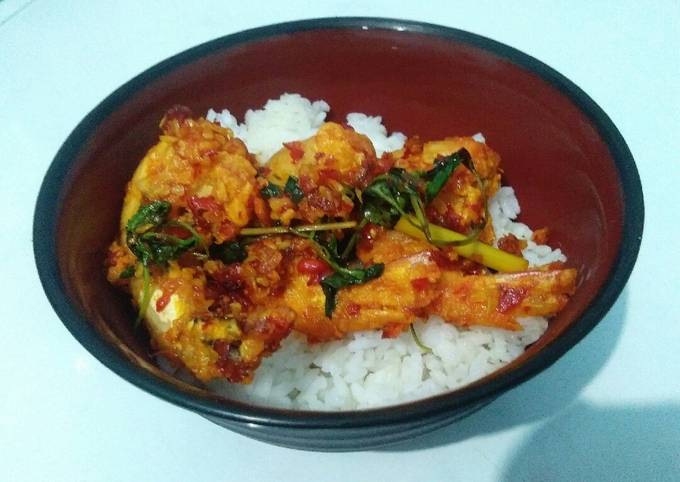 Resep Rice bowl udang rica kemangi, Sempurna