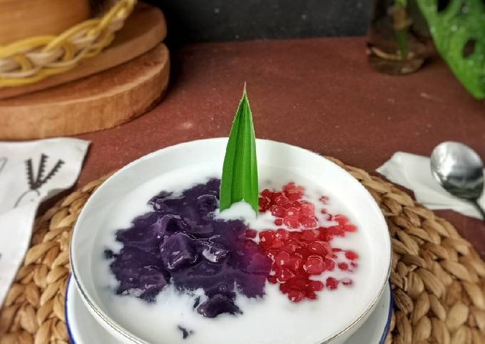 Cara Gampang Menyiapkan Bubur Mutiara Ubi Ungu, Enak