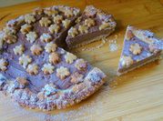 Una foto di torta con farina di castagne