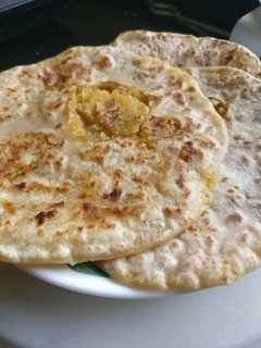 A picture of Maharashtrian Sweet Dish Puran Poli.