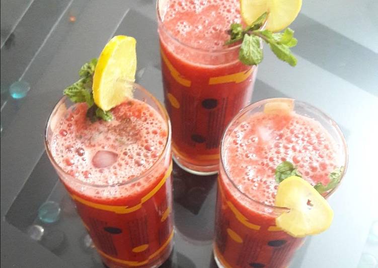 Steps to Make Favorite Watermelon Mojito 🍹🍹🍹