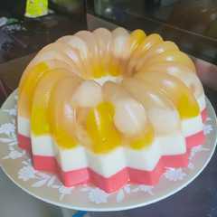 Puding Buah Potong Yogurt রেসিপির প্রধান ছবি