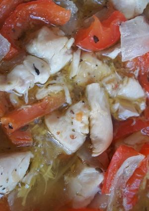 Una foto de Escabeche fácil de pollo