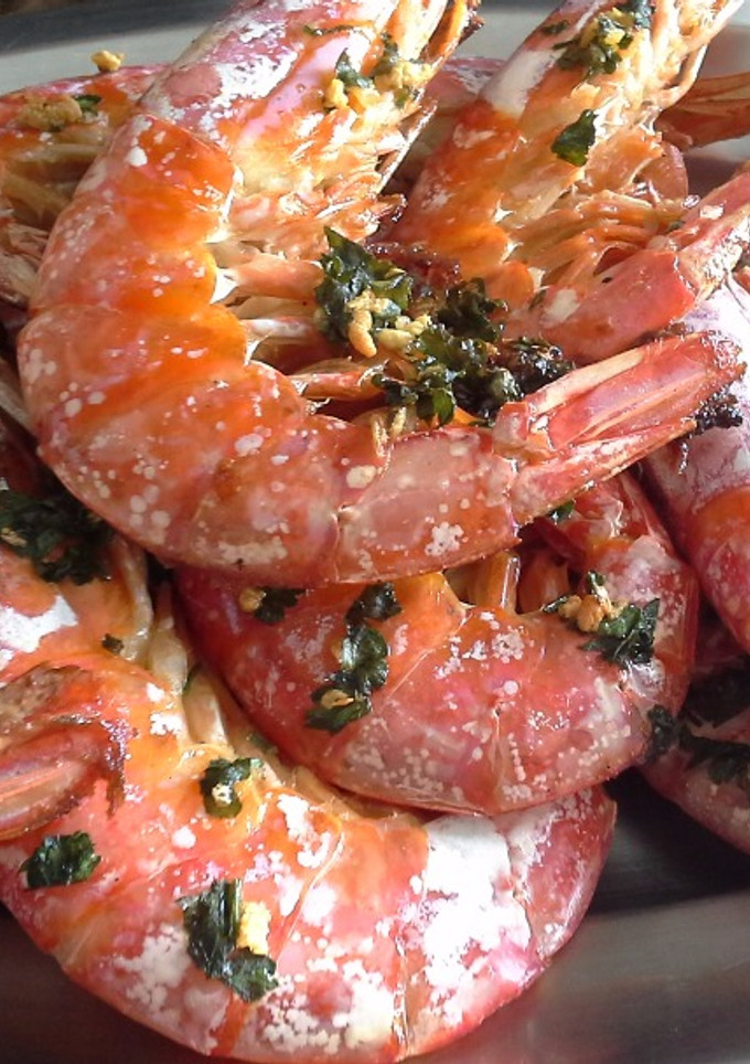 Una foto de Langostinos al horno, súper rápidos