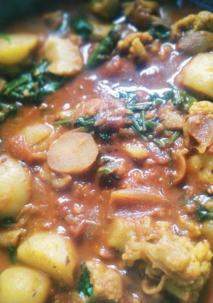 A picture of Aloo Gobhi Masala.