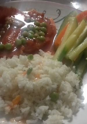 Una foto de Chuleta a la Mexicana receta expréss