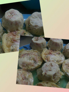 Una foto de Muffins de jamón y queso sin harina