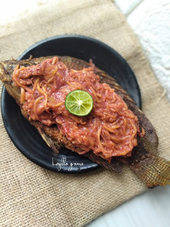 Foto resep Ikan Nila goreng sambal mangga