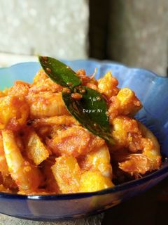 Foto resep Balado udang dan kentang
