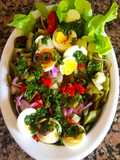 Ensalada de chauchas y papas. #cumplimos7
