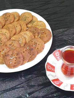 صورة لوصفة فطائر مقلية مع الشاي 🥯