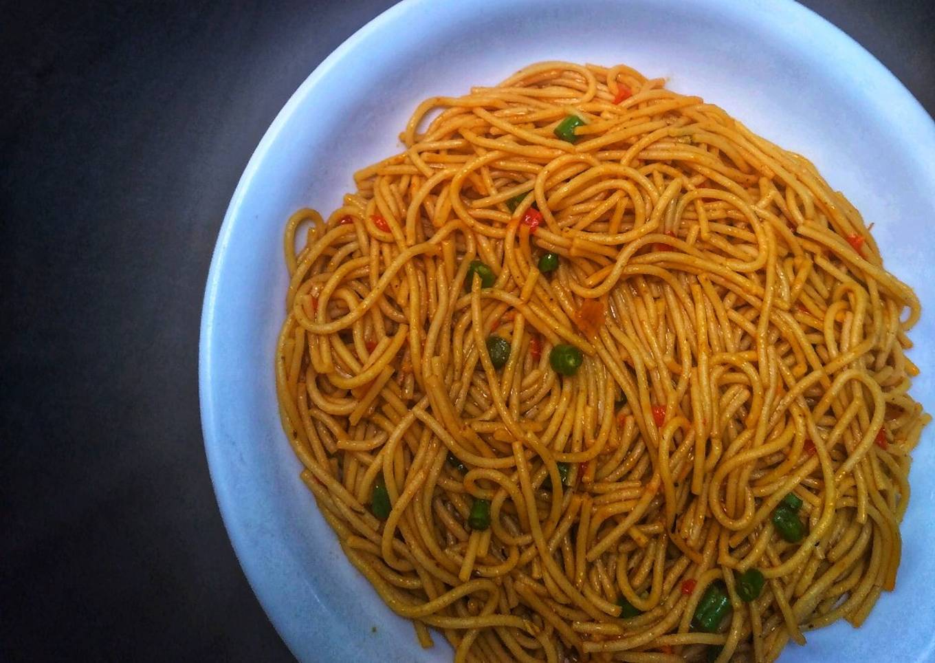 Jollof spaghetti