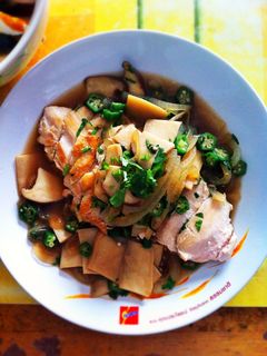 รูปของ อกไก่ย่างซอสเห็ด