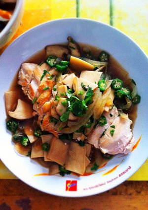 รูปของ อกไก่ย่างซอสเห็ด