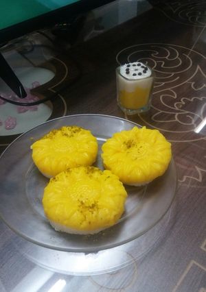 عکسی از دستور ترحلوا شیرازی بدون ژلاتین اما قالبی