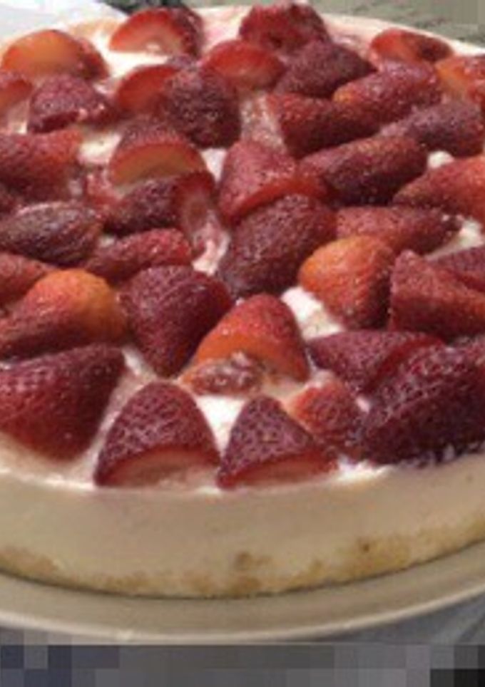 Una foto de Cheesecake de frutilla