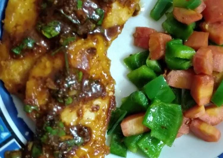 Recipe of Yummy Chicken Steaks with red sauce