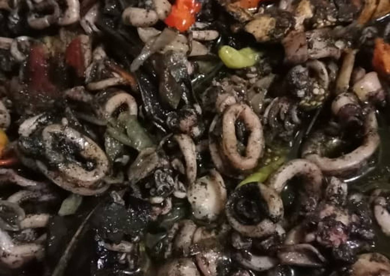 126- Cumi hitam goreng