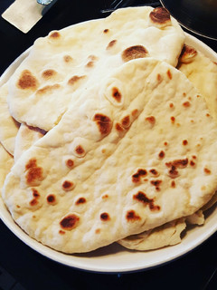 A picture of Naan bread.