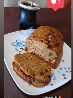 Una foto de Budín integral de naranja y chip
