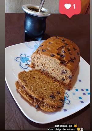 Una foto de Budín integral de naranja y chip