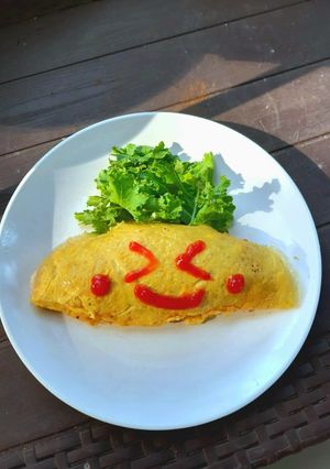 Foto resep Omu-not-rice (Omurice oatmeal)