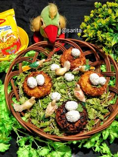 বার্ড নেস্ট ম্যাগি কাটলেট (bird nest maggi cutlet recipe in Bengali) রেসিপির প্রধান ছবি