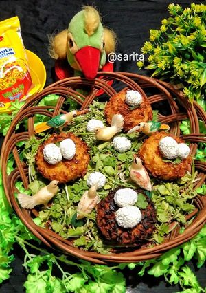 বার্ড নেস্ট ম্যাগি কাটলেট (bird nest maggi cutlet recipe in Bengali) রেসিপির প্রধান ছবি
