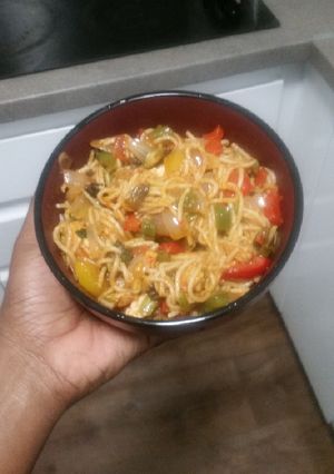 A picture of Spaghetti fiesta.