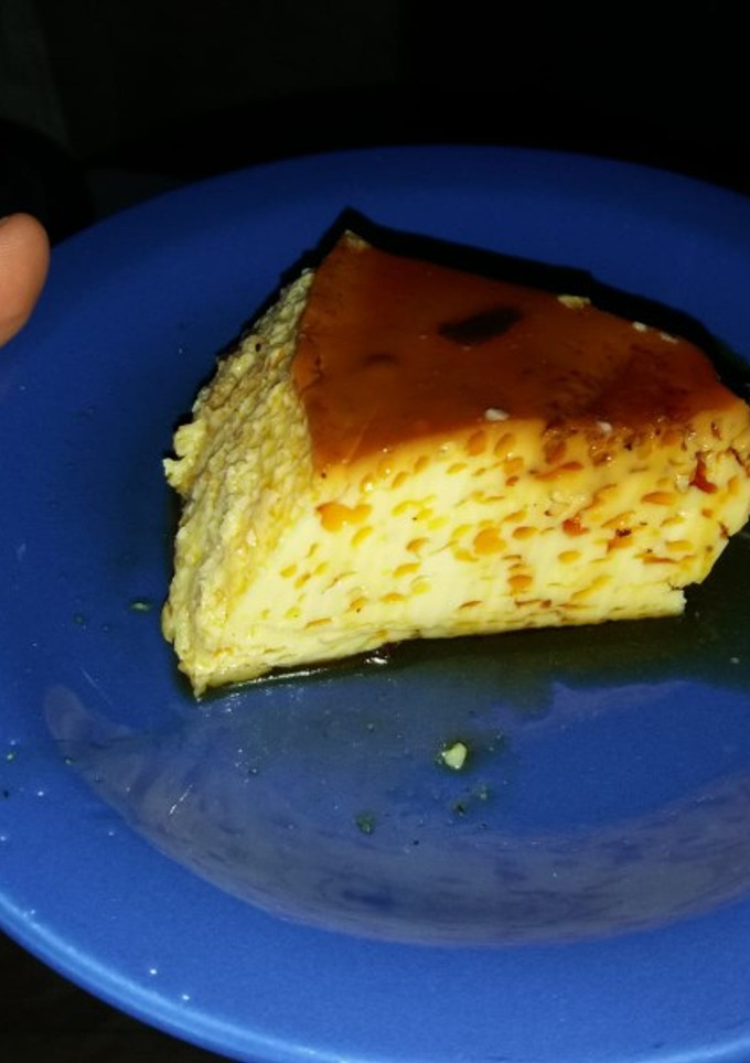 Una foto de Flan de huevo casero