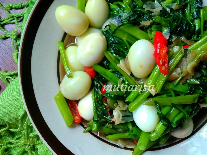 Langkah Mudah untuk Membikin Resep Cah kangkung saos tiram yang Bikin Ngiler Anti Ribet, Menggugah Selera