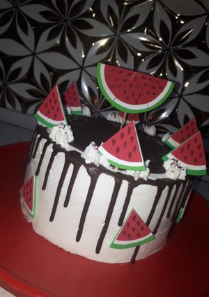 عکسی از دستور کیک یلدایی🍉🍉🍉