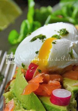 Une photo de Avocado toast de Pâques