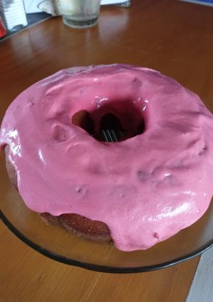 Una foto de Receta fácil de pastel de fresa