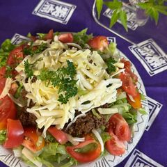A picture of Japanese Taco Rice.