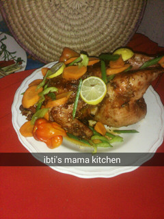 A picture of Roasted chicken.