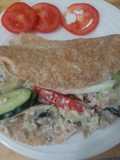 🌯 Fajitas rellenas de crema de berenjena 🍆 y yogur