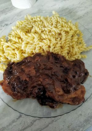 Une photo de Rôti de porc aux pruneaux au cookeo