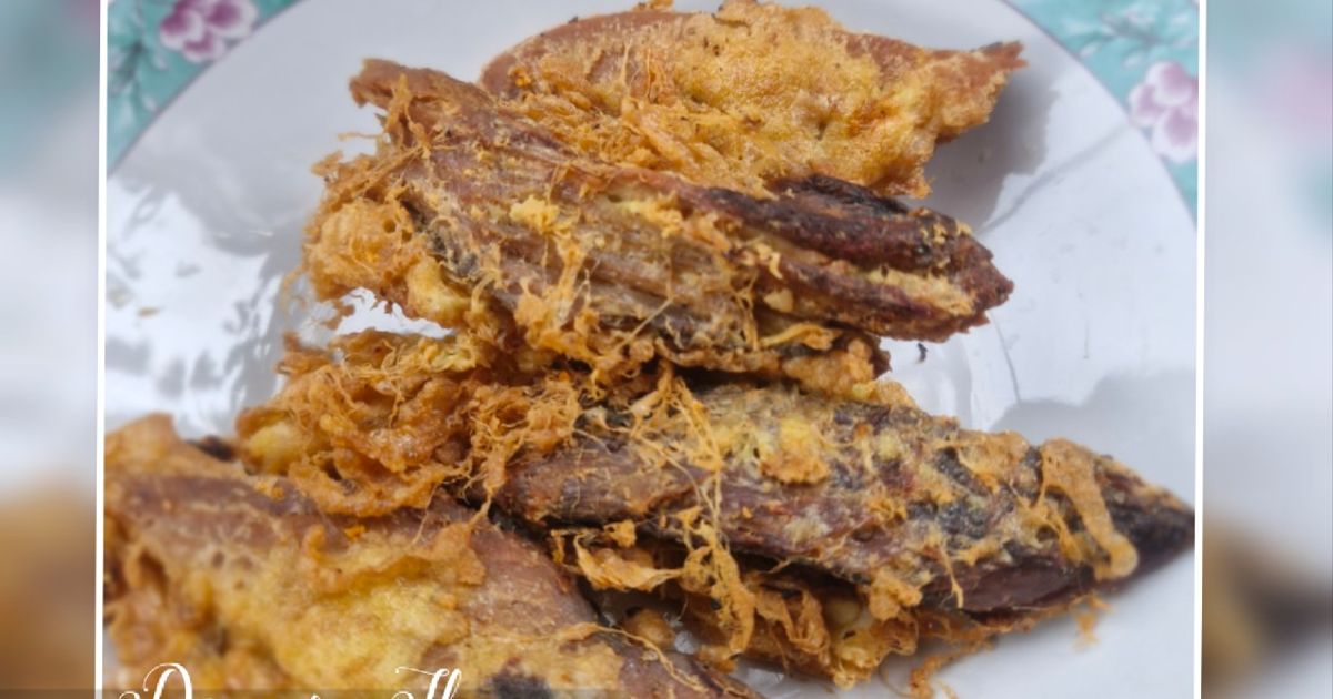 Ikan tongkol goreng telur